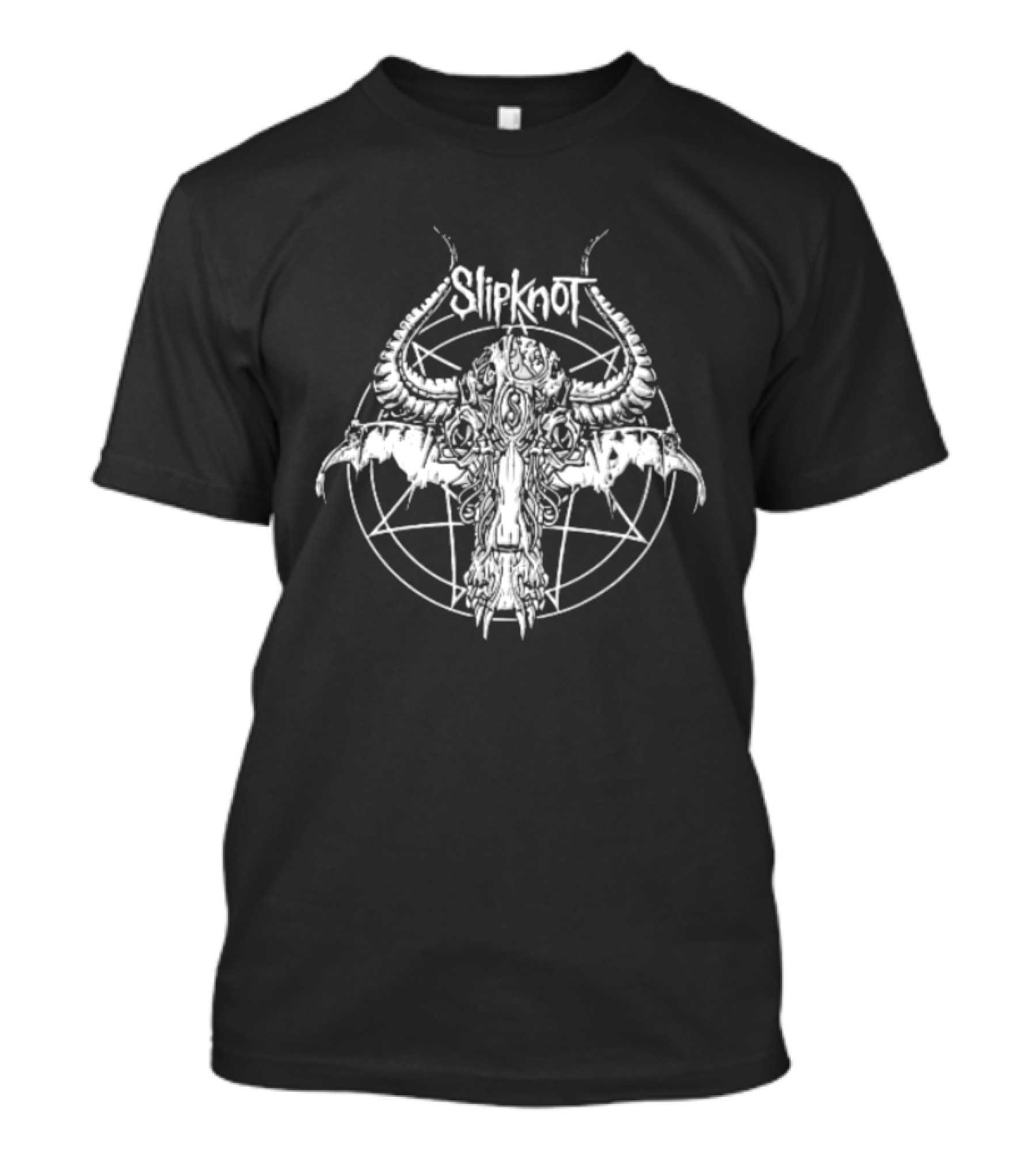 Slipknot Nonagram Horned Animal Skull T-Shirt
