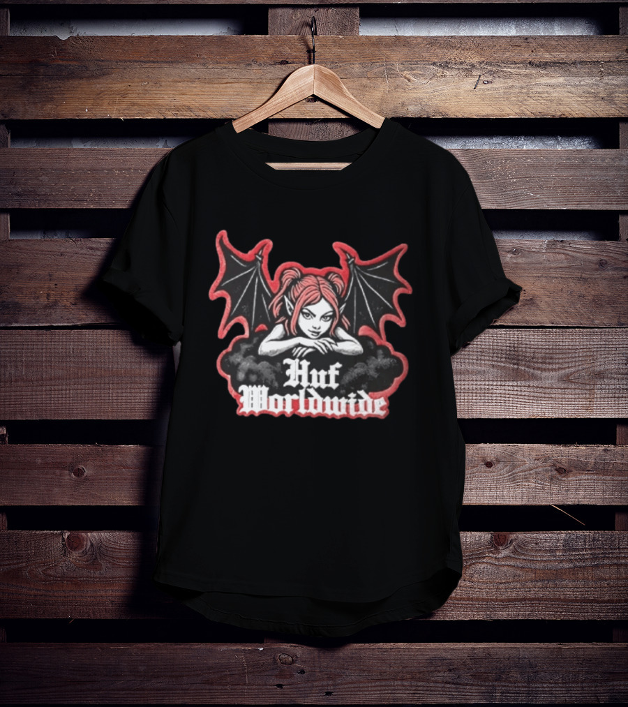 Huf Worldwide Succubus Girl Gothic Fantasy T-Shirt