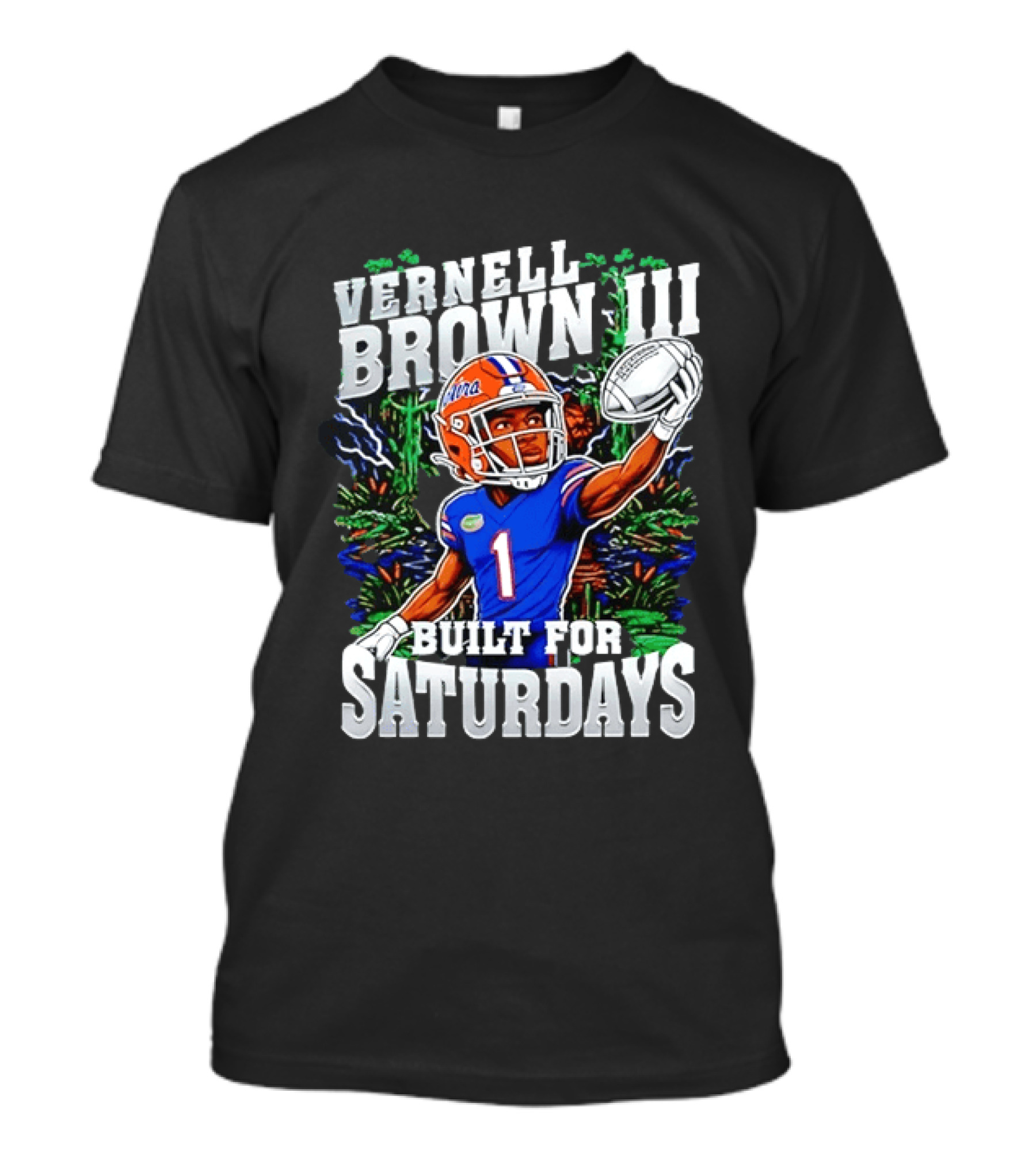 Vernell Brown III Built For Saturdays Florida Gators Football Player T-Shirt