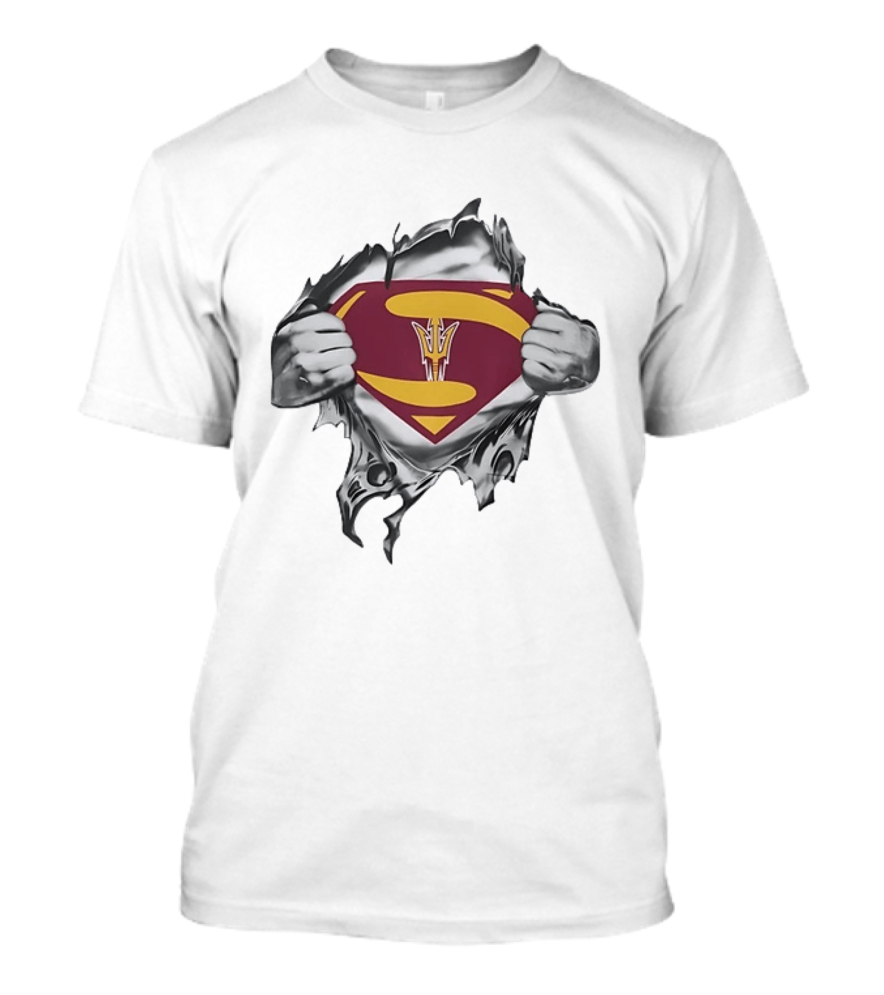 Arizona State Sun Devils Superhero Emblem ASU Fan T-Shirt