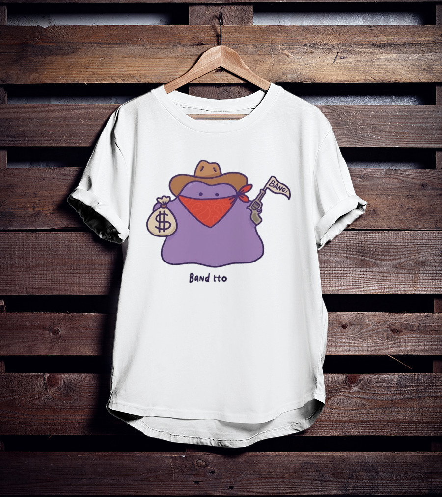Banditto Cowboy Ditto Outlaw Pokemon Bandit Bang T-Shirt