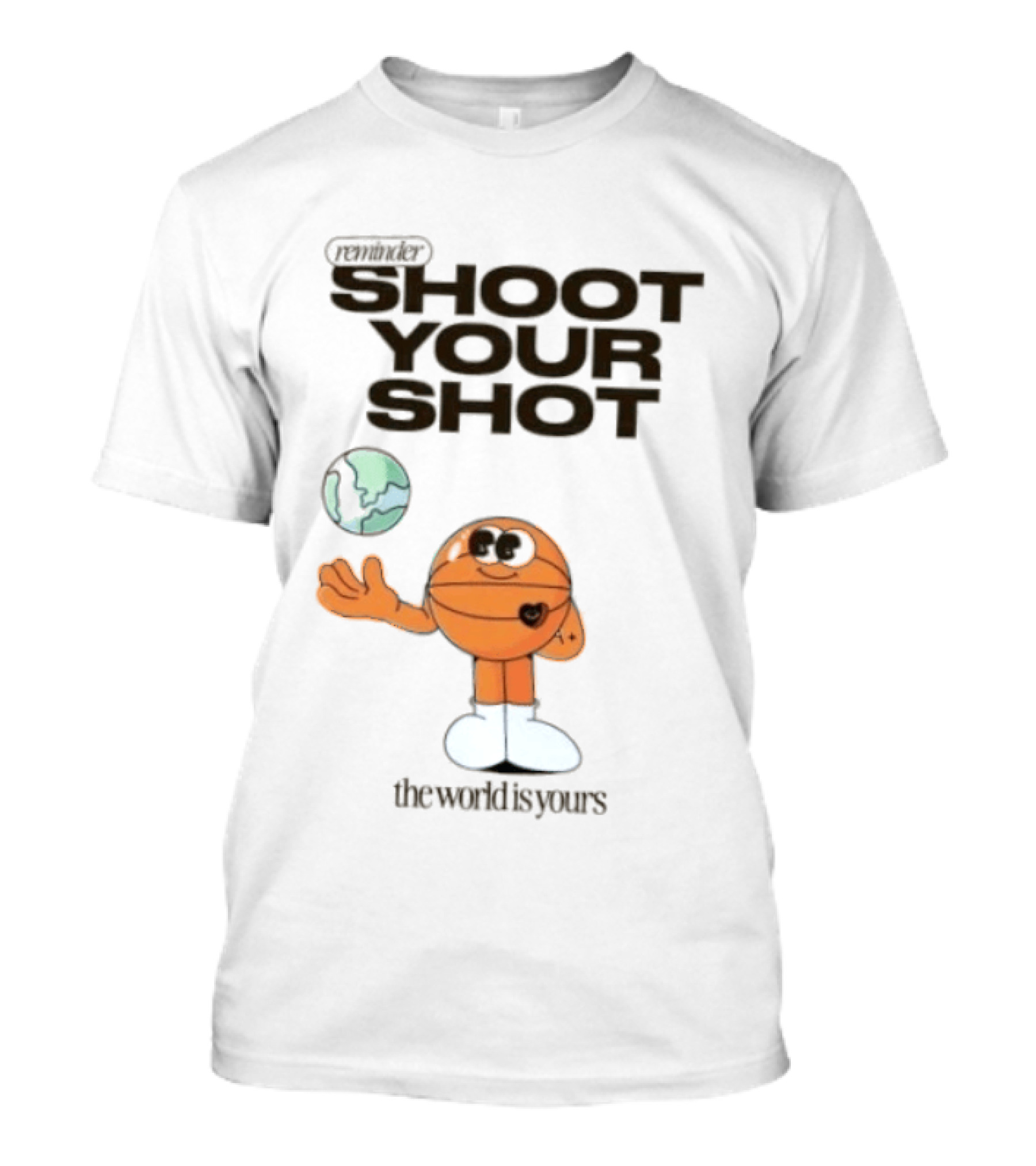 Shoot Your Shot Basketball Character The World Is Yours T-Shirt