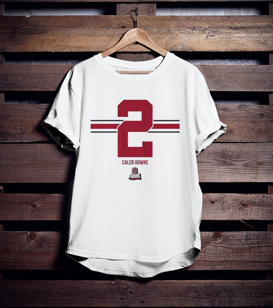 Caleb Downs Number 2 Ohio State Buckeyes Football Legends T-Shirt