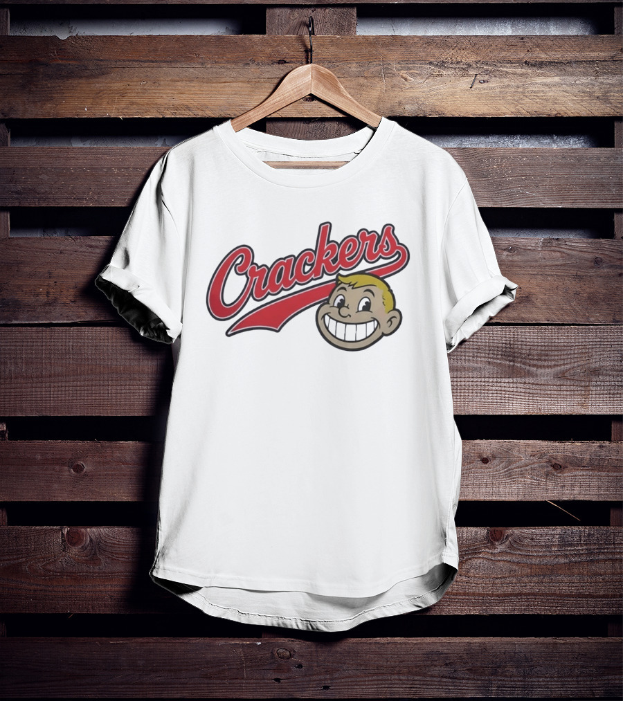 Crackers Vintage Cartoon Style Blonde Boy Smiling T-Shirt