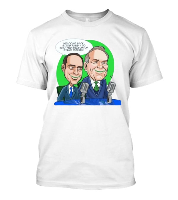 Dallas Stars Prime Time Welcome Back Fans Season Hockey Mic Duo T-Shirt