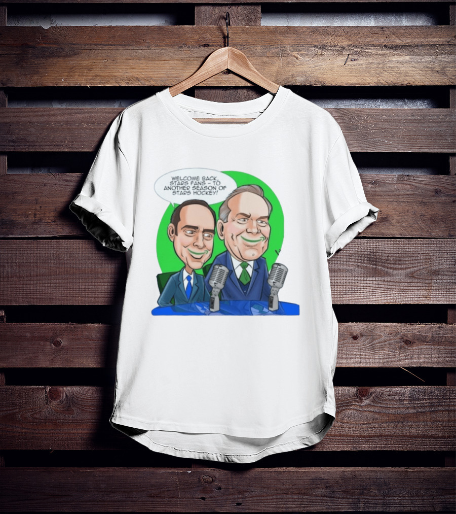 Dallas Stars Prime Time Welcome Back Fans Season Hockey Mic Duo T-Shirt