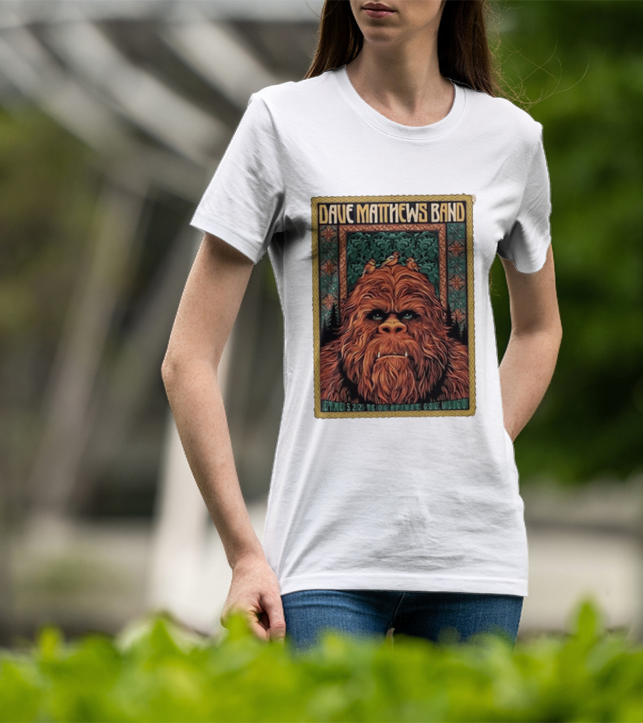 Dave Matthews Band September 5 2026 The Coca Cola Amphitheatre George WA I Go Bigfoot T-Shirt