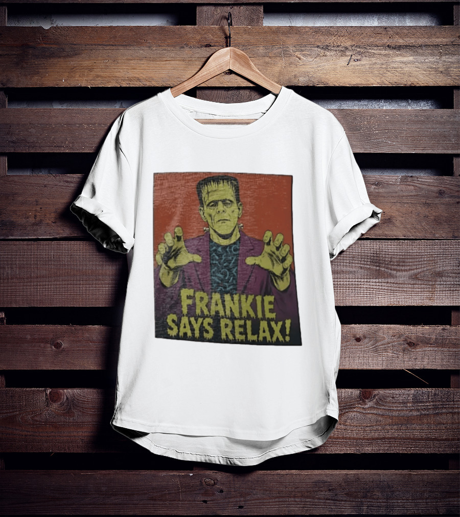 Frankenstein Frankie Says Relax Vintage Horror T-Shirt