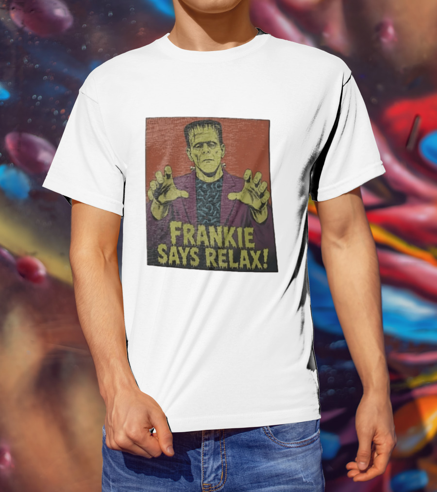 Frankenstein Frankie Says Relax Vintage Horror T-Shirt