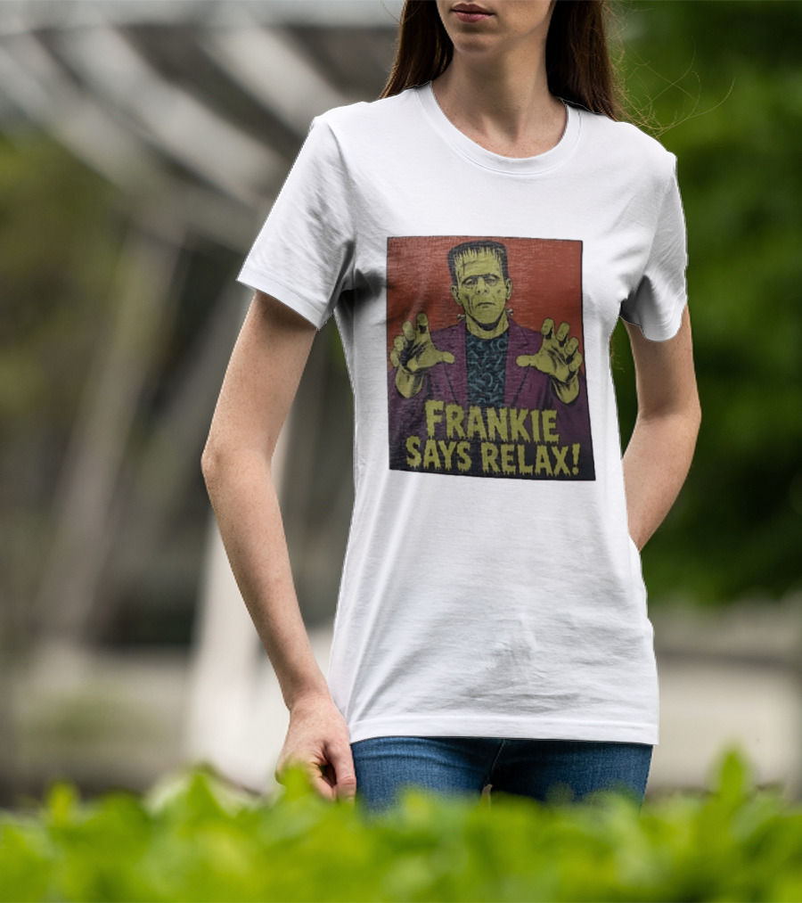 Frankenstein Frankie Says Relax Vintage Horror T-Shirt