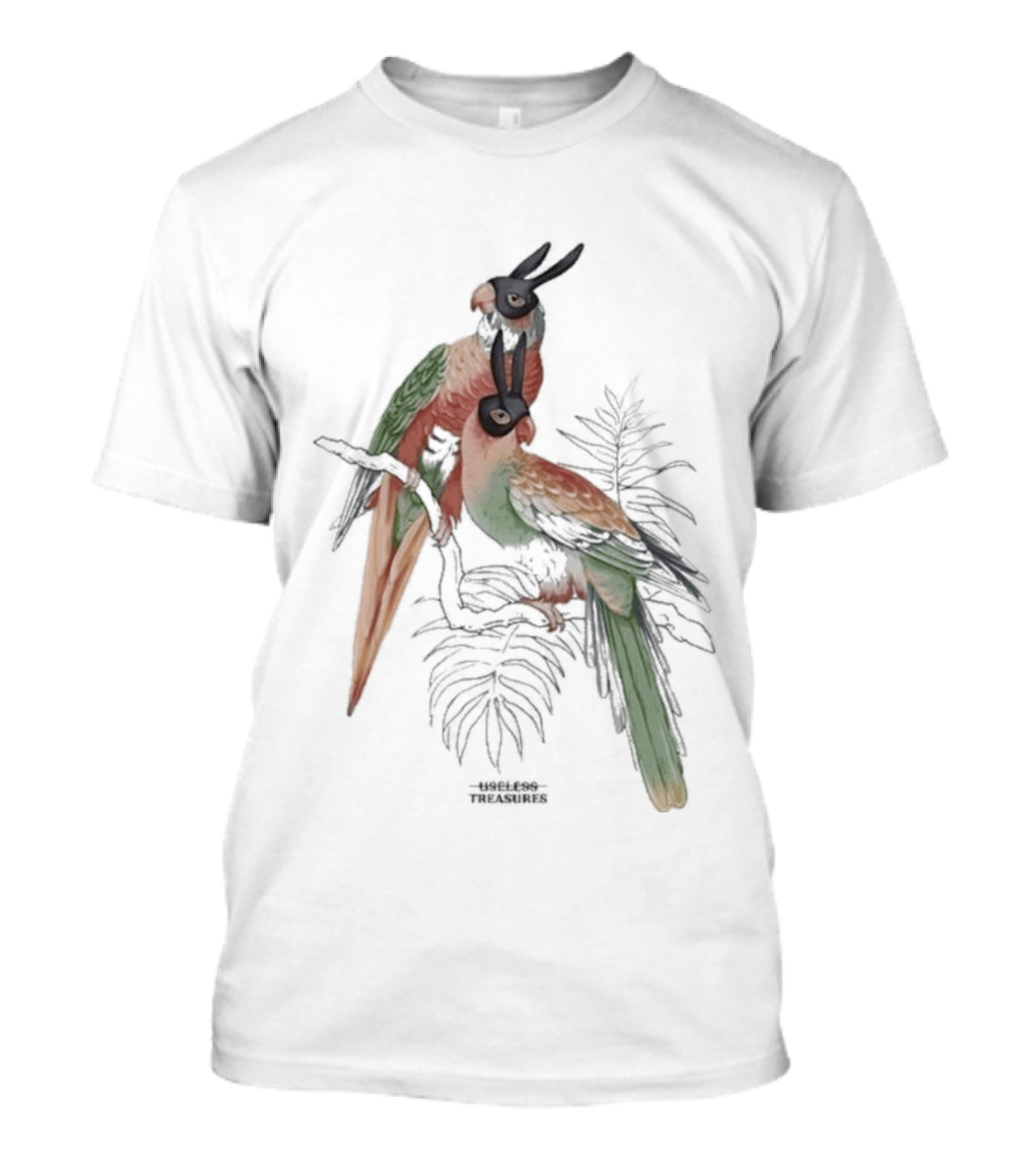 Gemini Useless Treasures Parrots With Palm Leaves T-Shirt