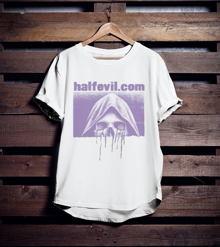 Halfevil.com Hooded Skull Dripping Half Evil Store Week 2 $3.33 T-Shirt