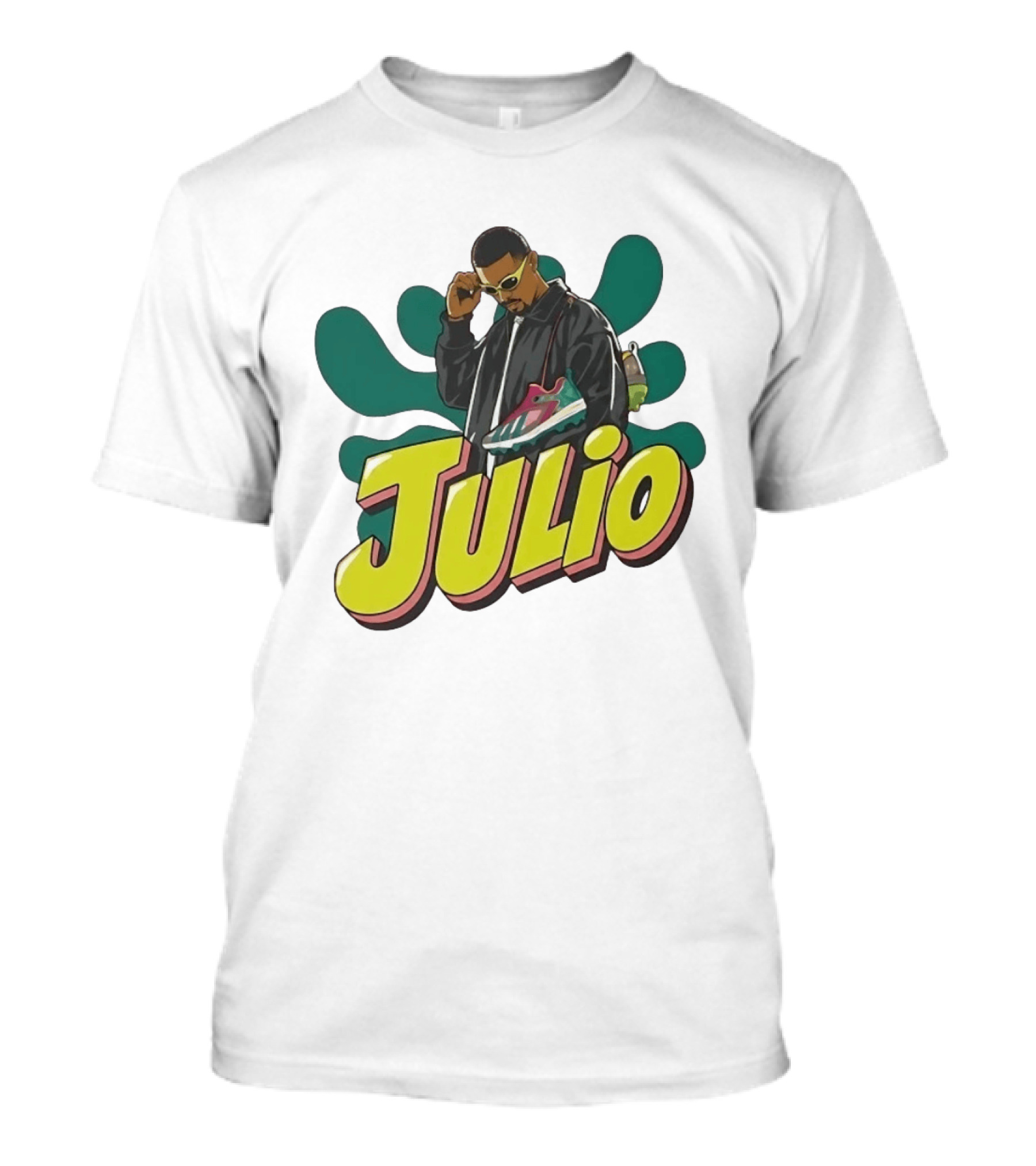Julio Cool Streetwear Style With Trendy Sneakers T-Shirt