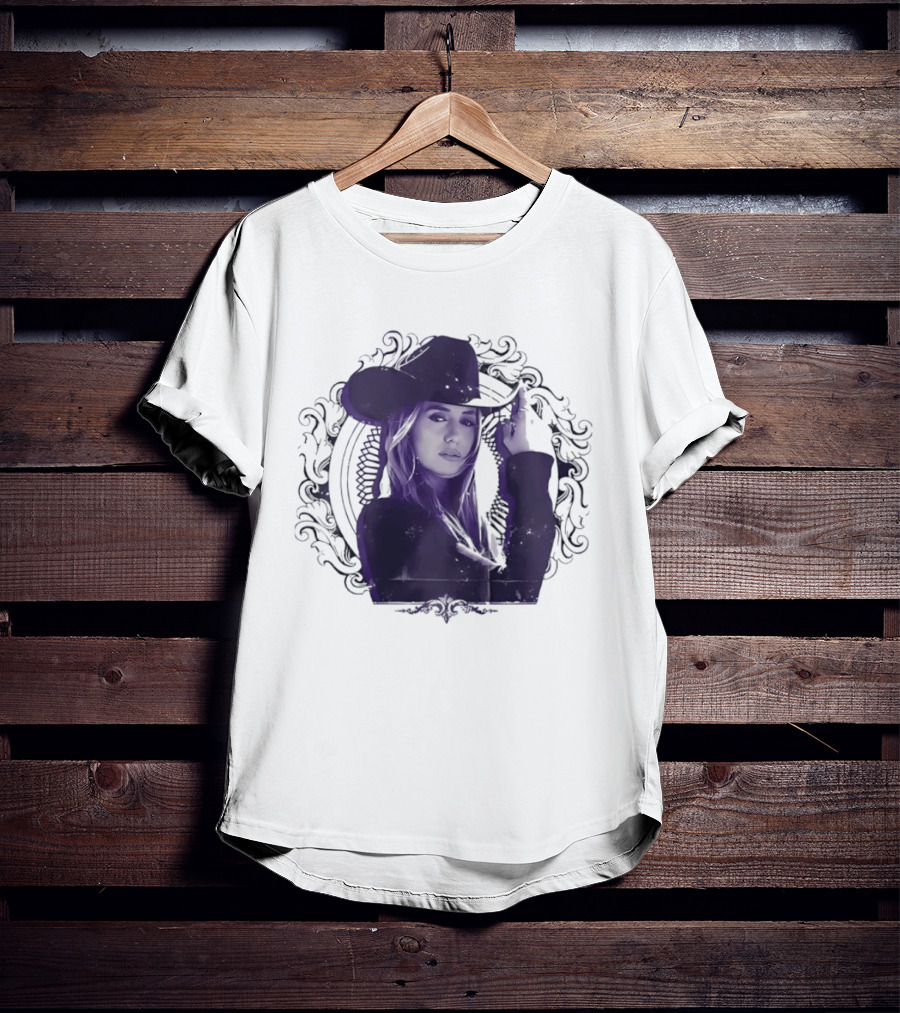 Lainey Wilson Distressed Western Style Country Music Hat T-Shirt