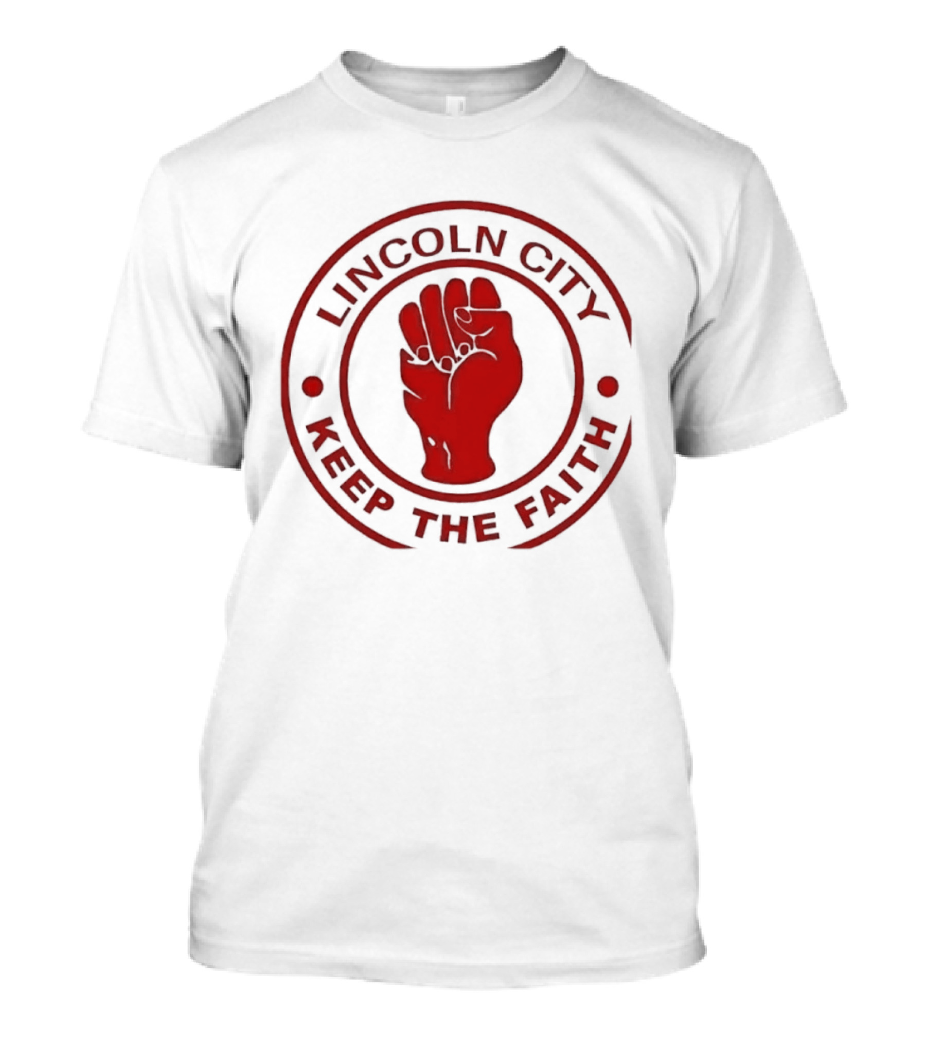 Lincoln City Keep The Faith Imps Football Club Fist T-Shirt