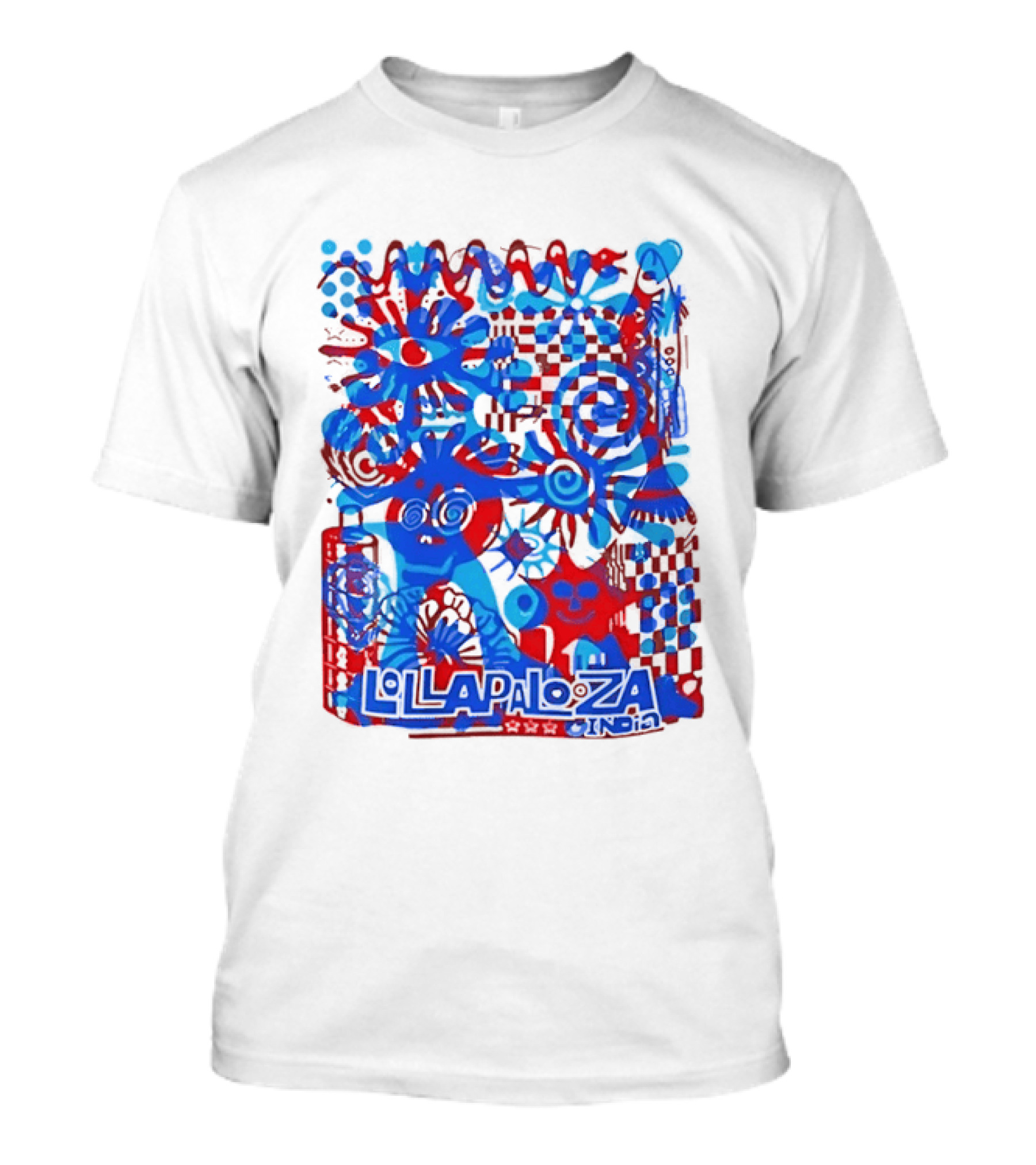 Lollapalooza India Festival Live Music Concert Vibrant Symbolic T-Shirt