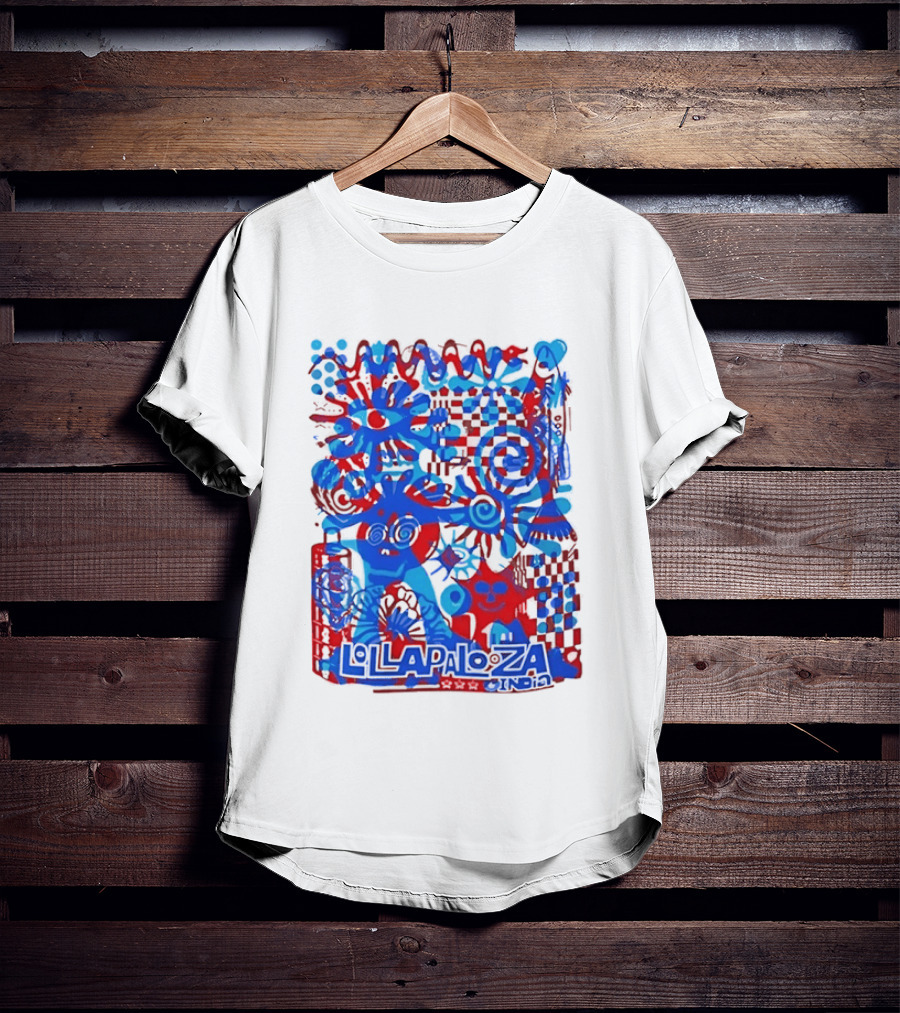 Lollapalooza India Festival Live Music Concert Vibrant Symbolic T-Shirt