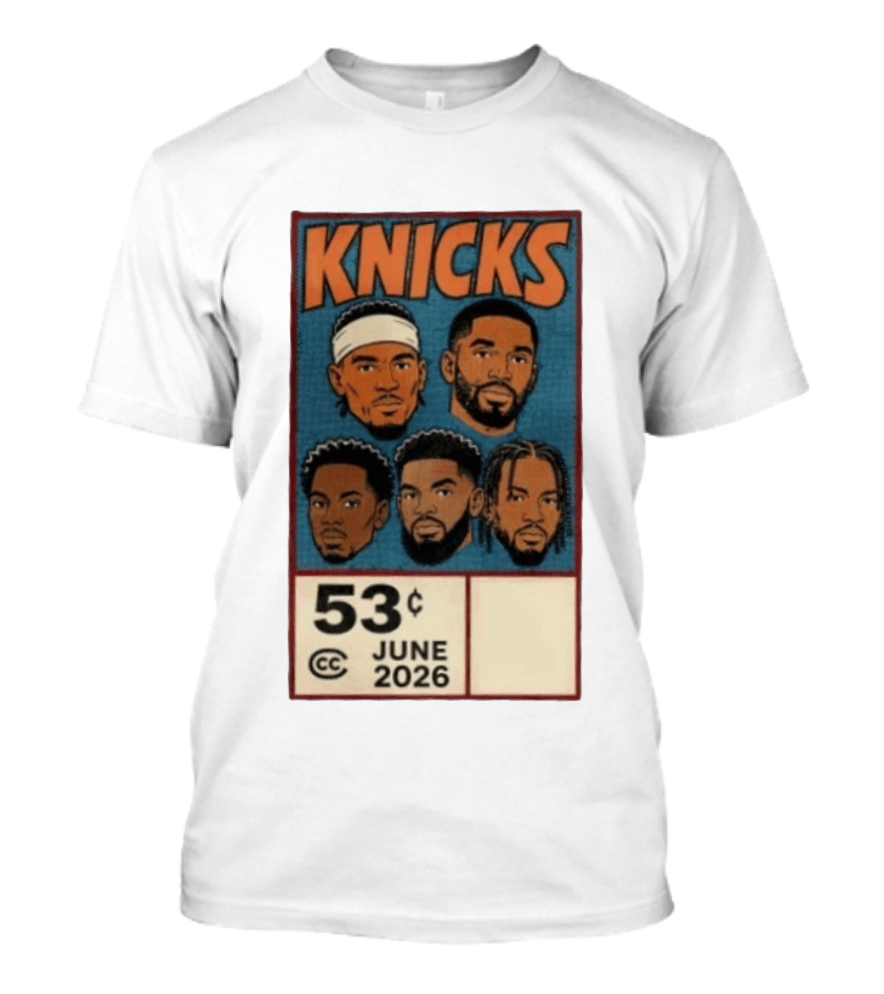 New York Knicks 53¢ Starting 5 June 2026 NBA T-Shirt