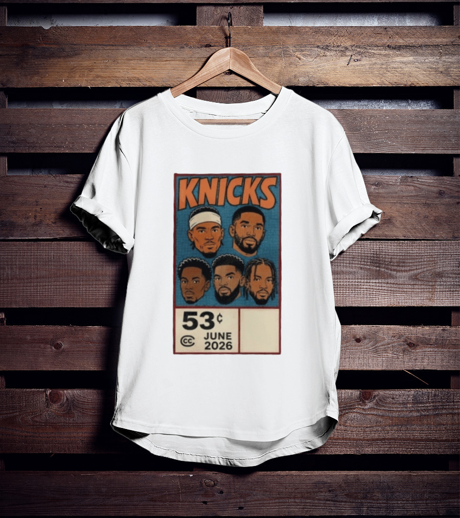 New York Knicks 53¢ Starting 5 June 2026 NBA T-Shirt
