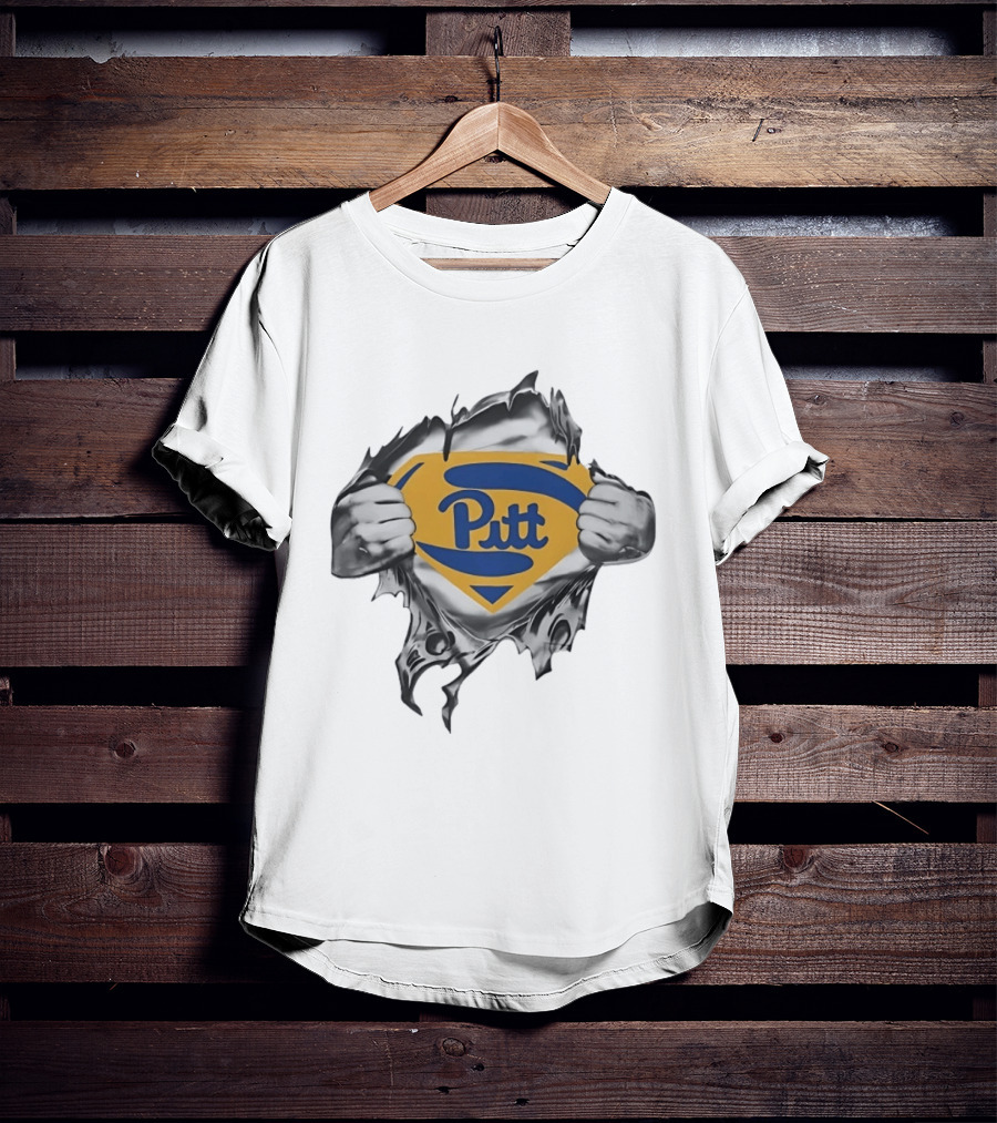 Pitt Panthers Superman University Of Pittsburgh Fan T-Shirt