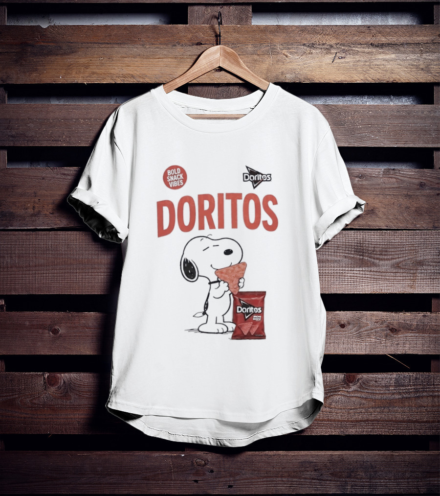 Snoopy Doritos Snack Vibes With Peanuts Cartoon T-Shirt