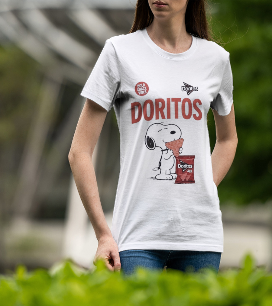 Snoopy Doritos Snack Vibes With Peanuts Cartoon T-Shirt
