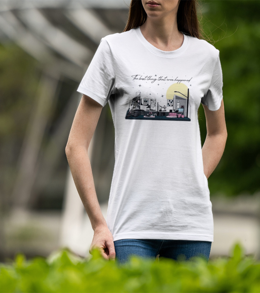 The Best Thing That Ever Happened Cityscape Moon And Stars T-Shirt