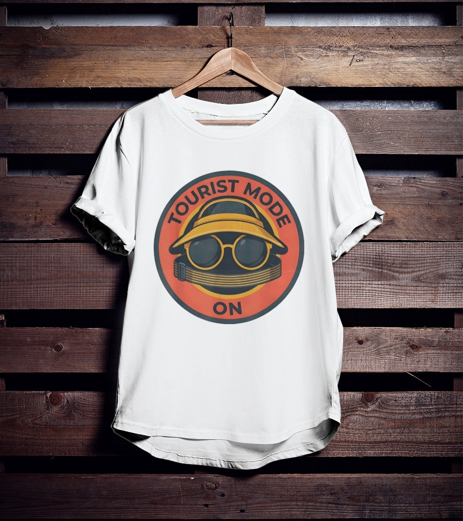 Tourist Mode On Vacation Travel Sightseeing Adventure T-Shirt
