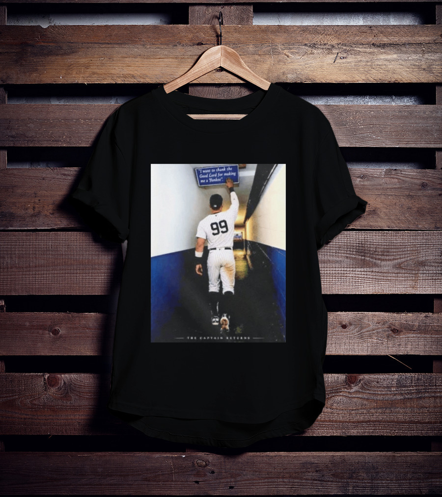 Aaron Judge 99 The Captain Returns New York Yankees Thank The Good Lord T-Shirt
