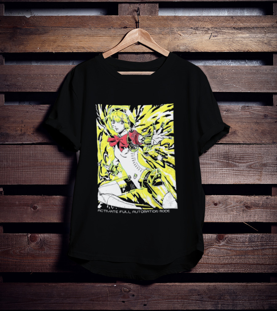 Aigis Persona 3 SEES Activate Full Automation Mode T-Shirt