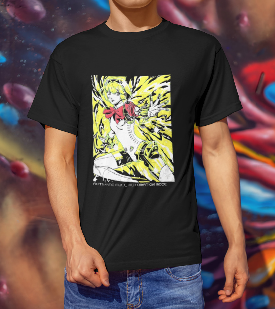 Aigis Persona 3 SEES Activate Full Automation Mode T-Shirt
