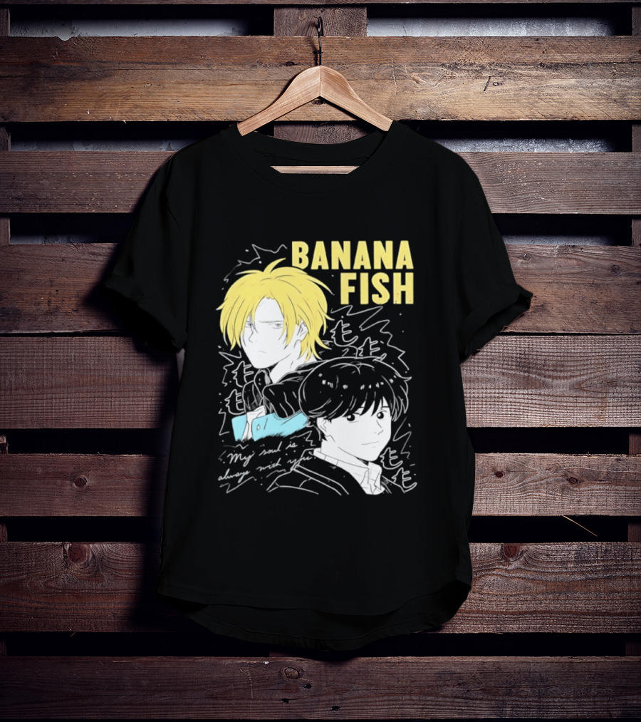 Banana Fish Ash And Eiji My Soul Is Always With You Anime Duo T-Shirt