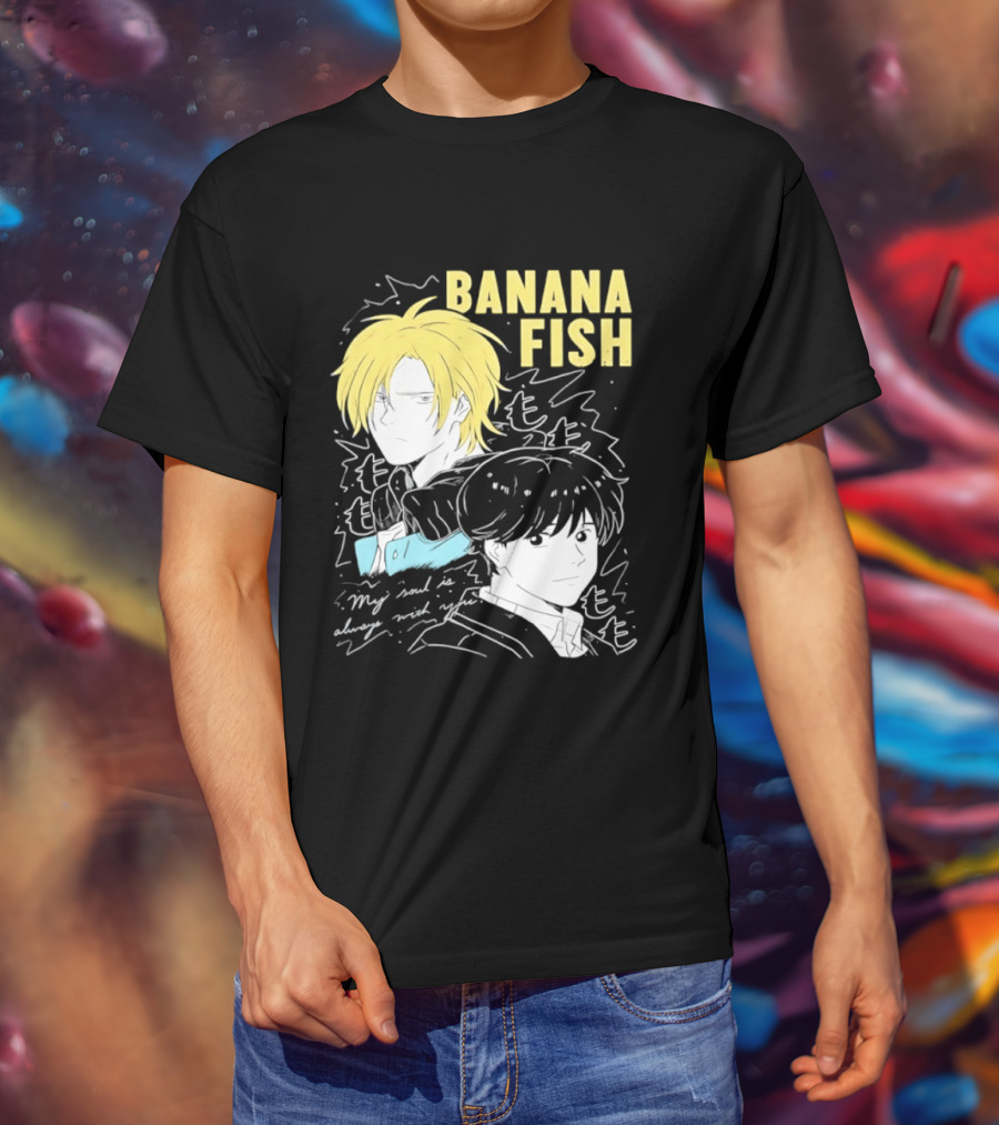 Banana Fish Ash And Eiji My Soul Is Always With You Anime Duo T-Shirt