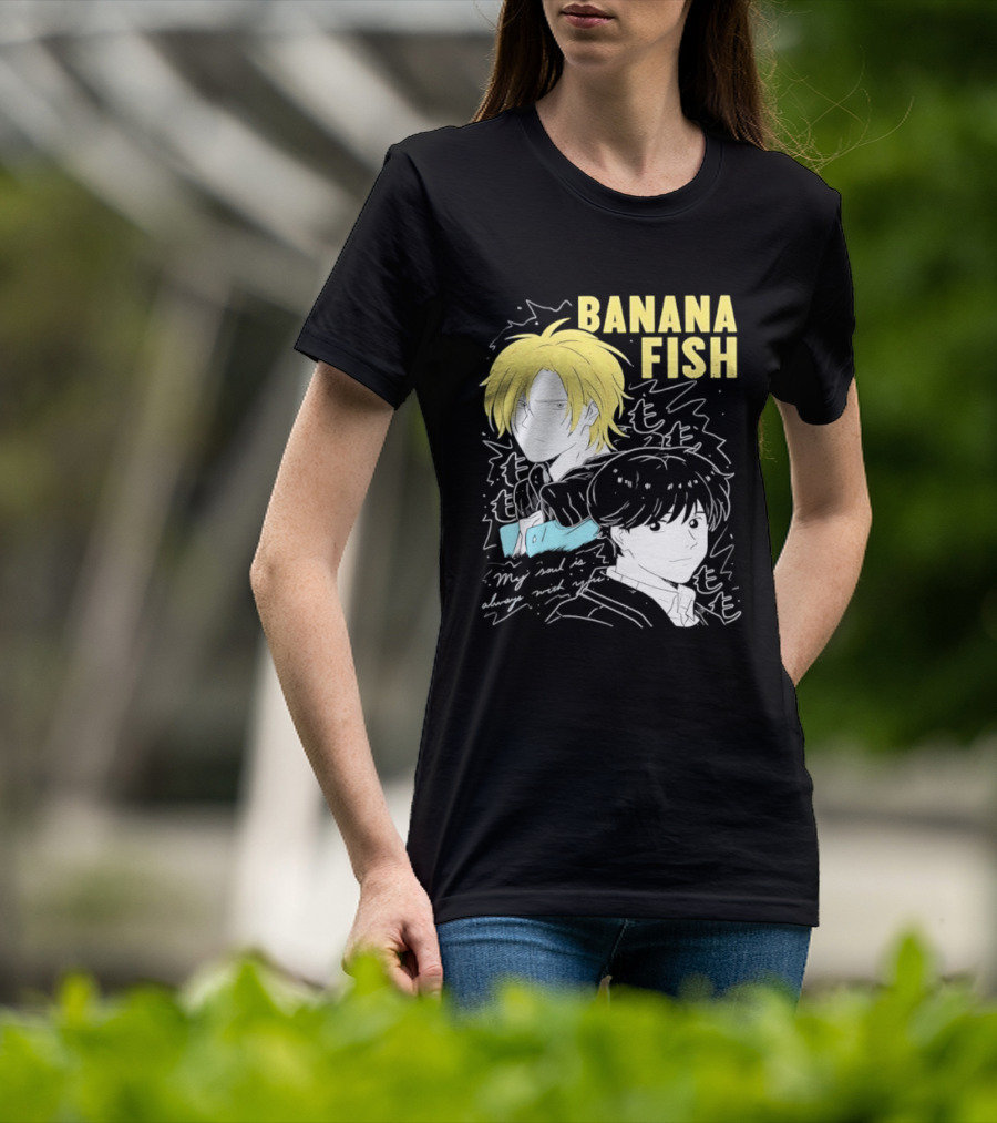 Banana Fish Ash And Eiji My Soul Is Always With You Anime Duo T-Shirt