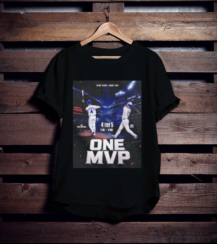 Same Night Same Line Pete Crow Armstrong Shohei Ohtani One MVP Coors Field Wrigley Field 4 For 5 2 HR 3 RBI T-Shirt