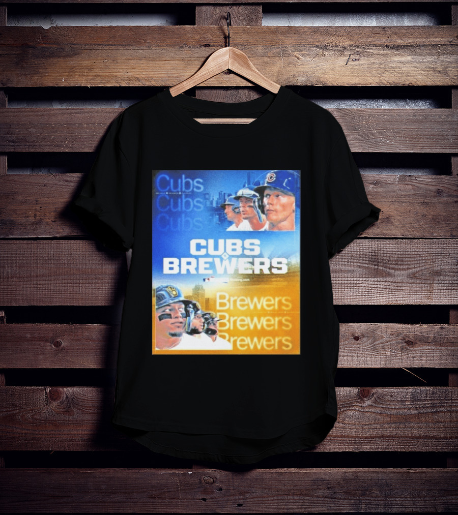 Chicago Cubs Brewers MLB Rivalry Matchup Highlights T-Shirt