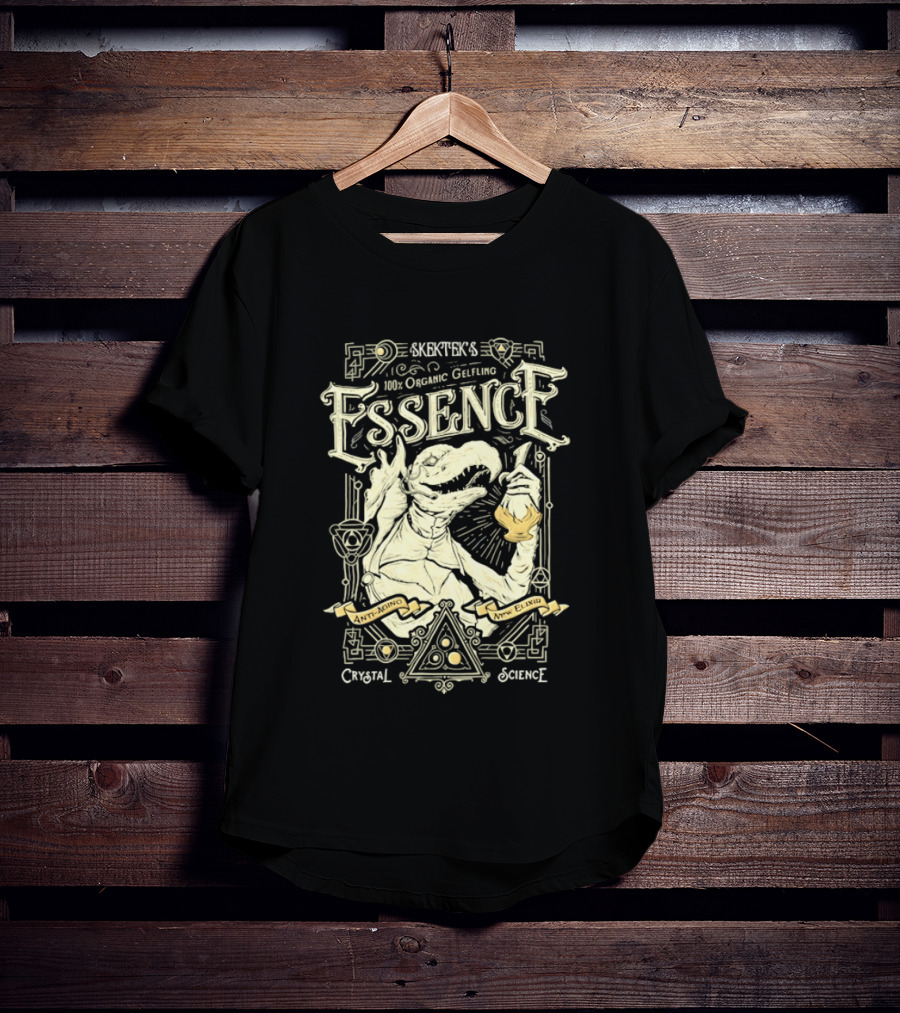 SkekTek's 100 Percent Organic Gelfling Essence Anti Aging New Elixir Crystal Science T-Shirt