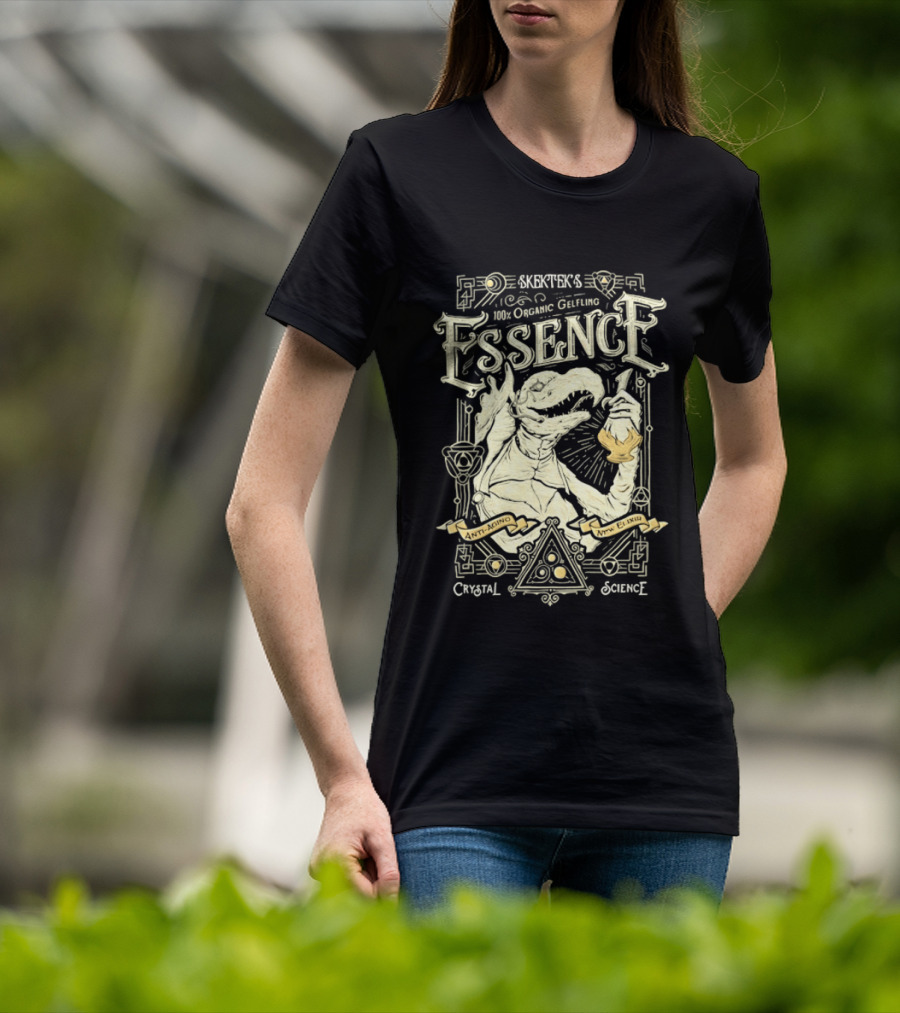 SkekTek's 100 Percent Organic Gelfling Essence Anti Aging New Elixir Crystal Science T-Shirt