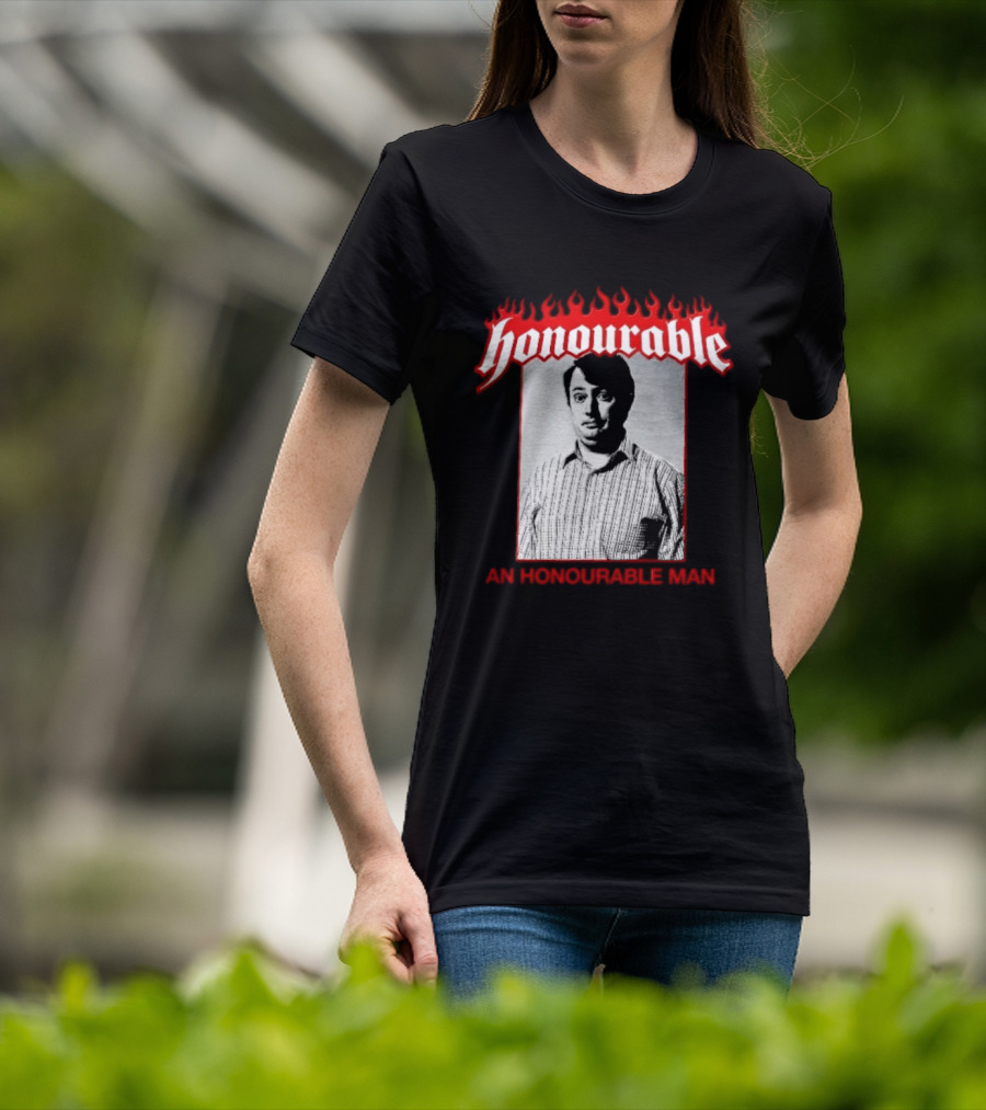 Honourable An Honourable Man Mark Corrigan Flames Frame T-Shirt
