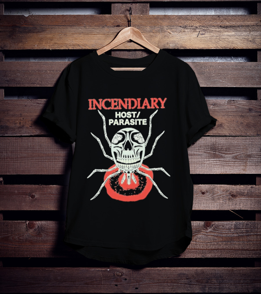 Incendiary Host Parasite Spider Skull Halloween T-Shirt