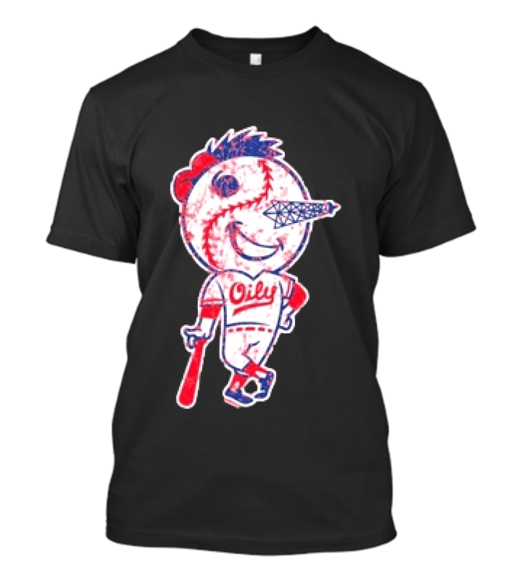 Tulsa Drillers Oily Distressed Baseball T-Shirt