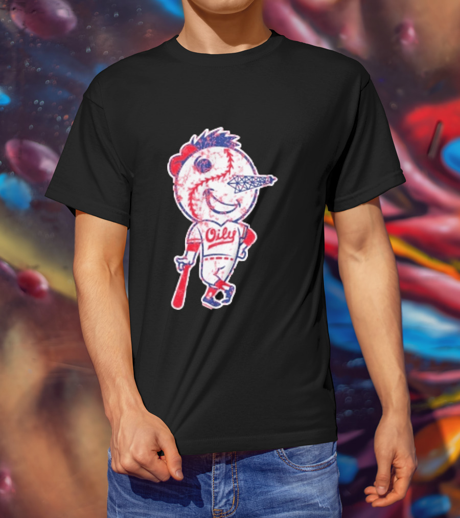 Tulsa Drillers Oily Distressed Baseball T-Shirt