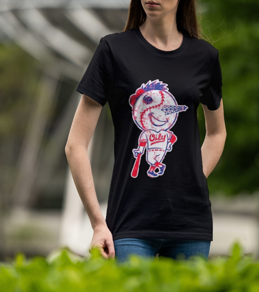 Tulsa Drillers Oily Distressed Baseball T-Shirt