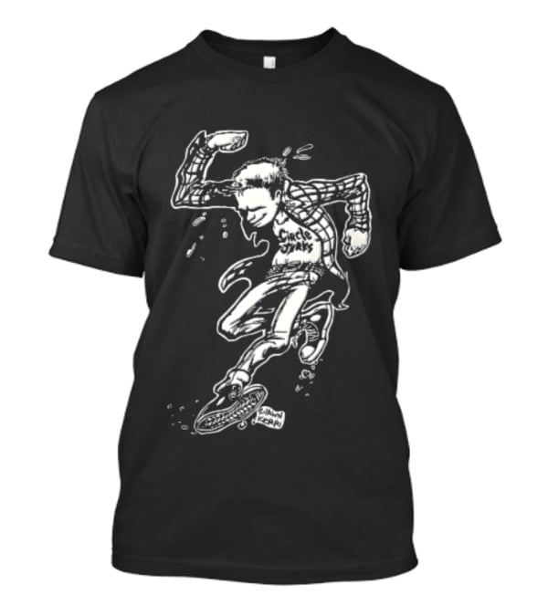 Jerks Shawn Kerri Cartoon Skanking Punk Guy Plaid Flannel T-Shirt