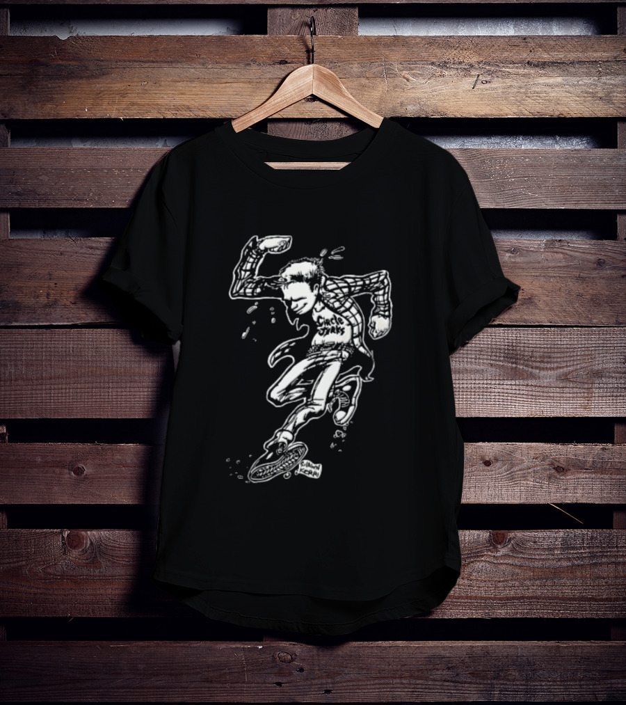Jerks Shawn Kerri Cartoon Skanking Punk Guy Plaid Flannel T-Shirt