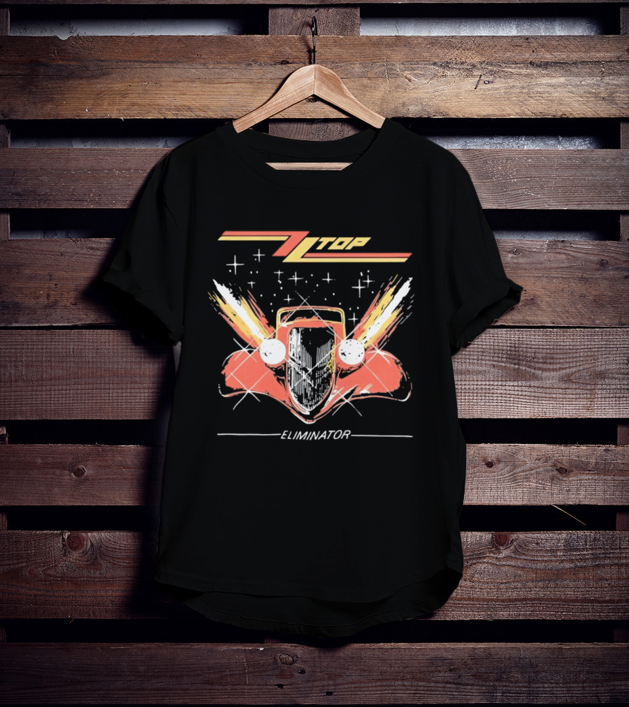 ZZ Top Eliminator Hot Rod Classic Rock Billy Gibbons T-Shirt