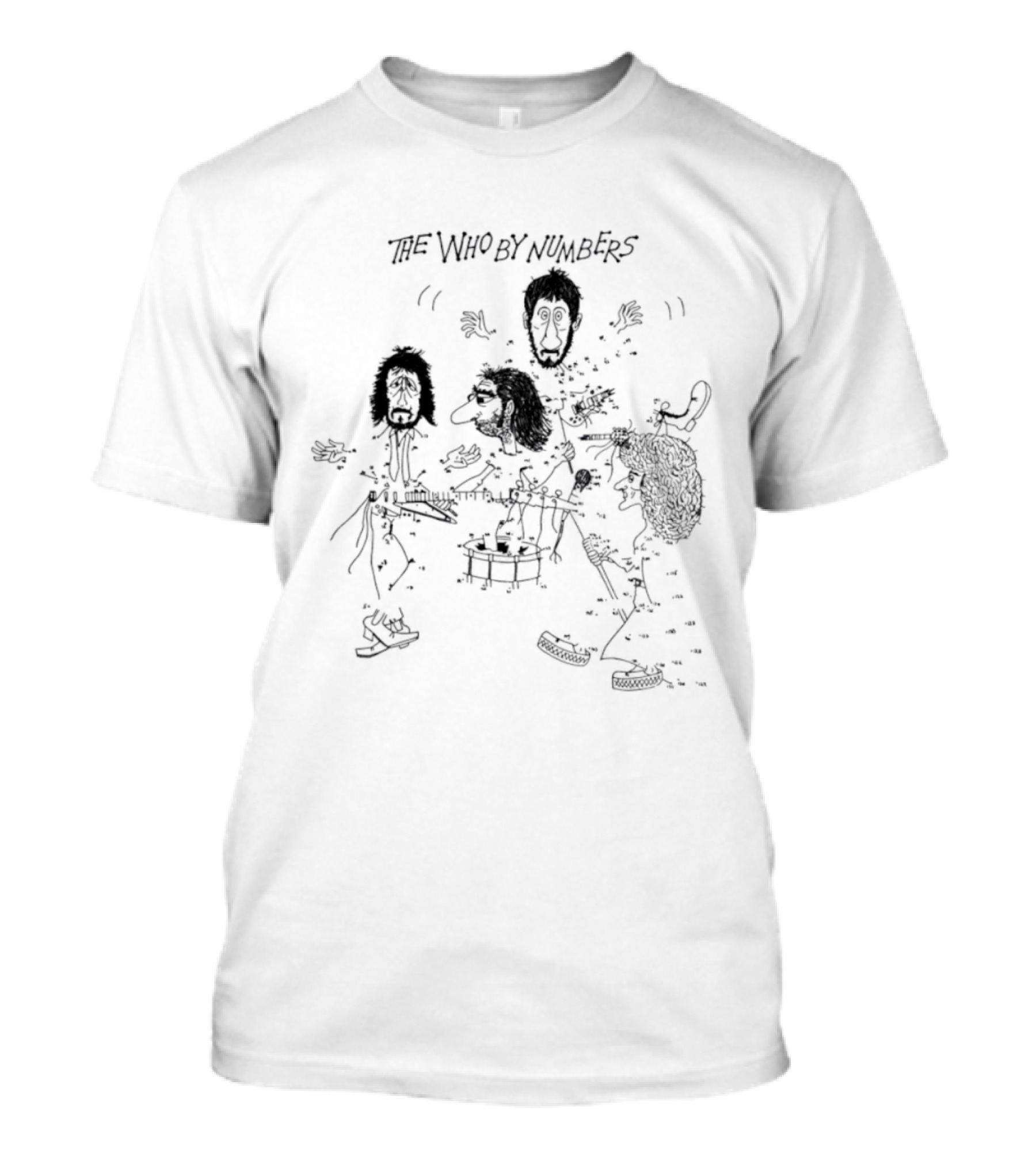 The Who By Numbers Band Members Connect The Dots T-Shirt
