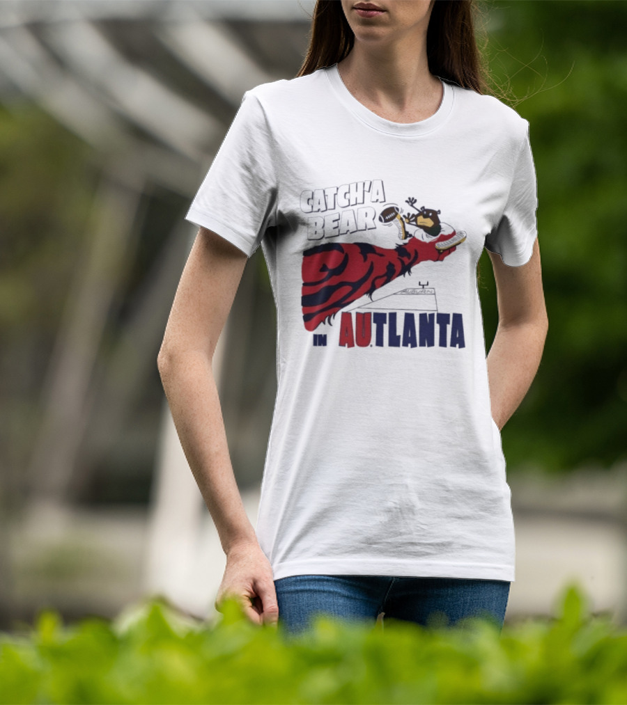 Catch'a Bear Auburn Tigers Vs Baylor Bears AUTlanta Tiger Stripe Football T-Shirt