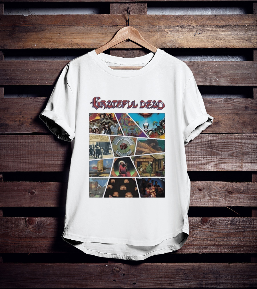 Grateful Dead Iconic Album Covers And Music History T-Shirt