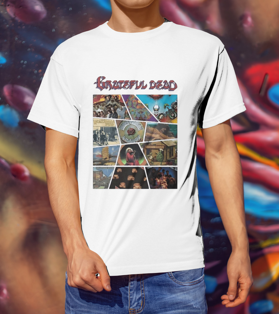 Grateful Dead Iconic Album Covers And Music History T-Shirt